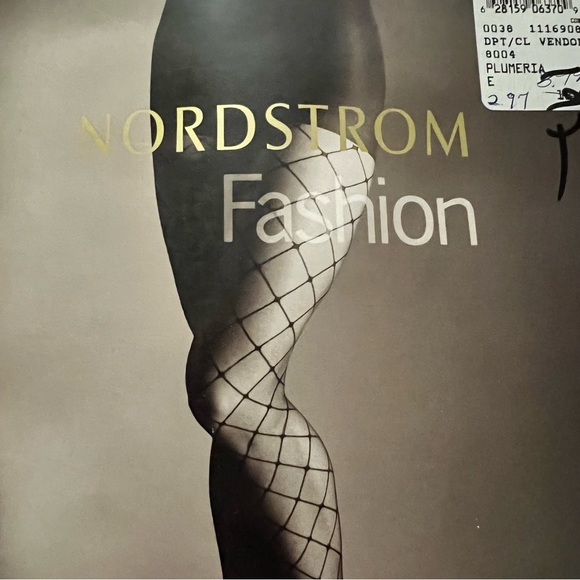 Vintage Nordstrom Fashion faux stringer control top pantyhose - Picture 3 of 7